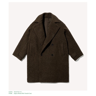 A.PRESSE Alpaca Blend TrenchCoat25AW羊毛羊驼毛混纺毛巾料大衣