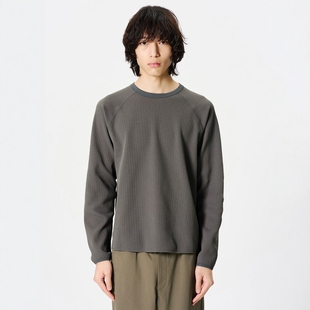 GOLDWIN WF Light Tee 26SS 吸汗速干抗菌轻量机能华夫格长袖T恤