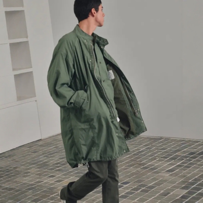 nonnative水洗棉防撕布工装风衣