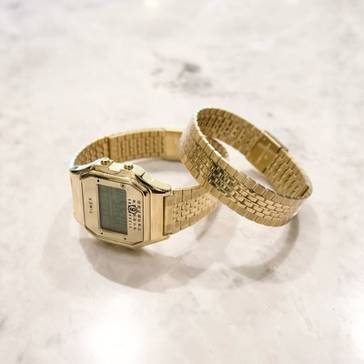 TimexMM6小方块双表带电子腕表