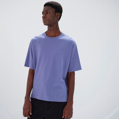 URALEE磨毛有机棉针织短袖T恤