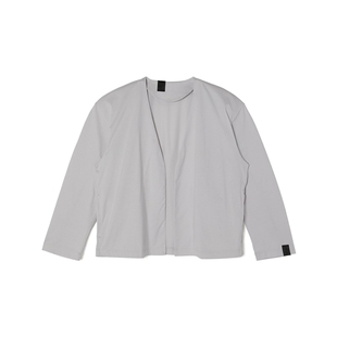 N.HOOLYWOOD COLLARLESS BLOUSON 25SS 无领棉纺线宽松开衫外套