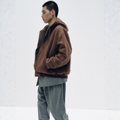 限时折扣 Jacket25AW柿墨染羊毛连帽夹克 Hoody KAPTAIN SUNSHINE