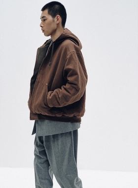 限时折扣 KAPTAIN SUNSHINE Hoody Jacket25AW柿墨染羊毛连帽夹克