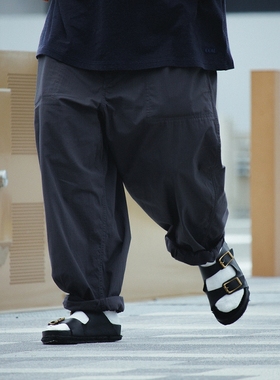 TNF Ripstop Wide Cropped Field Pants25SS北面紫标防撕裂九分裤