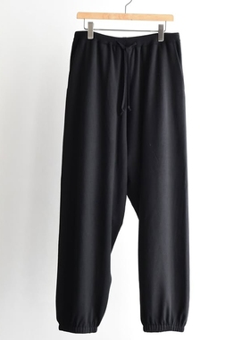 COMOLI Cotton 裏毛 fleece pants 25AW定番全棉起毛抽绳收脚卫裤