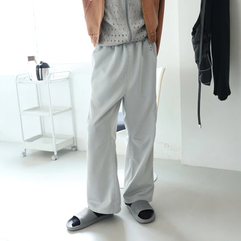 JIEDA JERSEY PANTS 25SS 日产流线分割立体剪裁廓形运动休闲裤