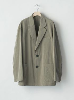 ssstein Windproof Nylon Breasted Jacket 25SS光泽尼龙西装夹克