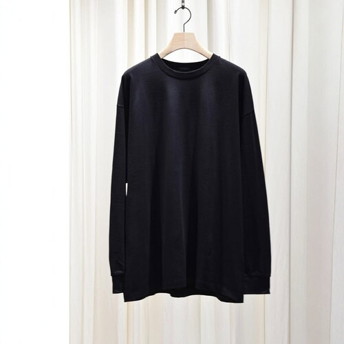 COMOLI Cotton jersey L/S T-shirt 25SS 棉质平纹针织长袖T恤