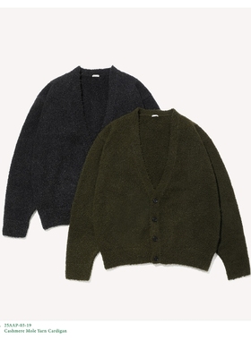 A.PRESSE Cashmere Mole Yarn Cardigan 25AW 羊绒鼹鼠纱针织开衫
