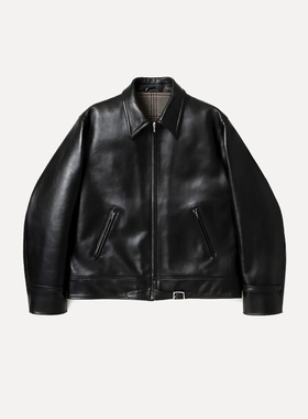 A.PRESSE Leather French Riders Jacket 26SS 复古法式机车皮衣