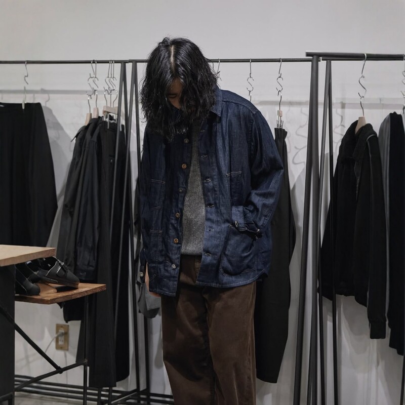 MAATEE&SONS棉麻丝牛仔衬衫夹克