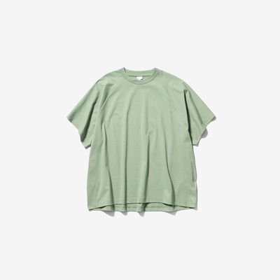 Goldwin螺旋圆筒纯色短袖T恤