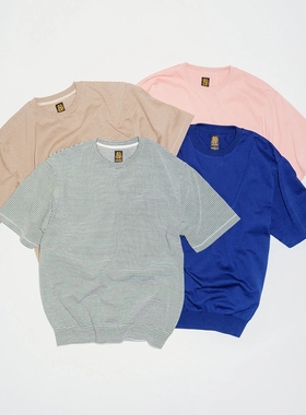 BATONER × UAS BROWSING T―SHIRT 25SS 联名长绒棉针织短袖T恤