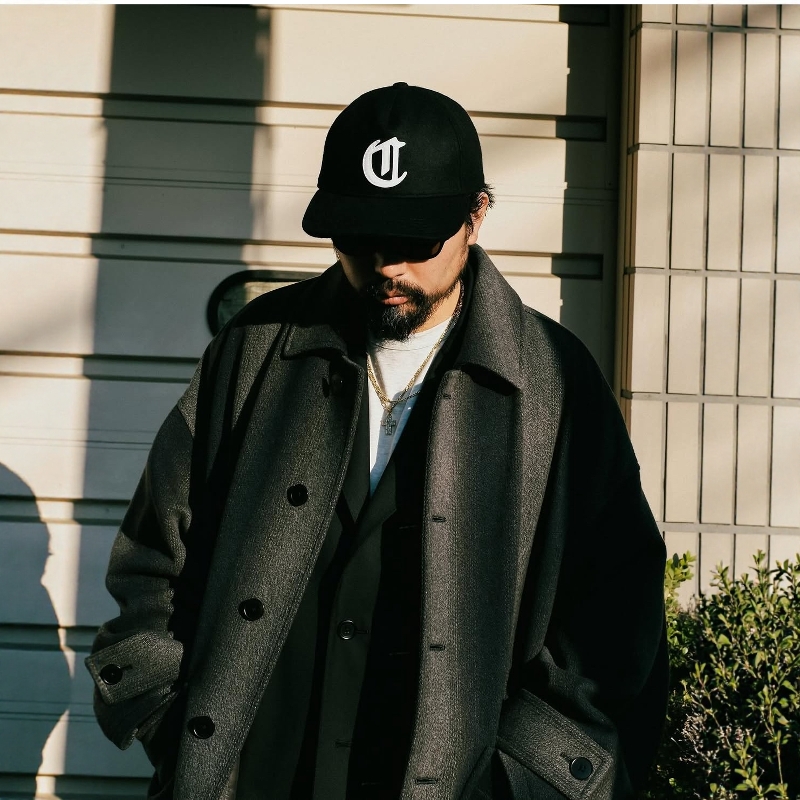 COOTIE梅尔顿羊毛呢刺绣棒球帽