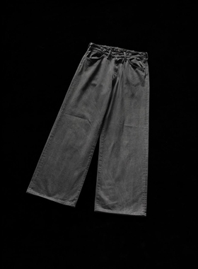 T.T Taigatakahashi Buckle-Backed Trousers 25AW 墨染工装长裤