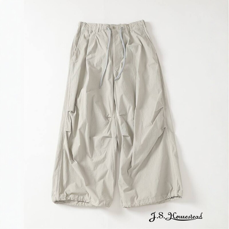 J.SHomestead染色尼龙打褶伞兵裤