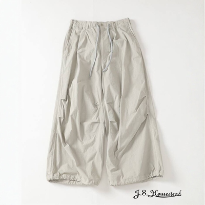 J.SHomestead染色尼龙打褶伞兵裤