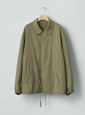 ssstein Cotton Rayon Vintage Jacket 26SS棉丝混纺水洗教练夹克
