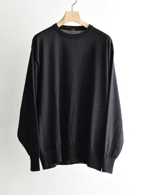 COMOLI Wool crew neck knit 25AW 羊毛圆领套头针织衫