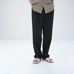 AURALEE LIGHTWOOL GABARDINE 2TUCK SLACKS26SS轻量羊毛双褶西裤