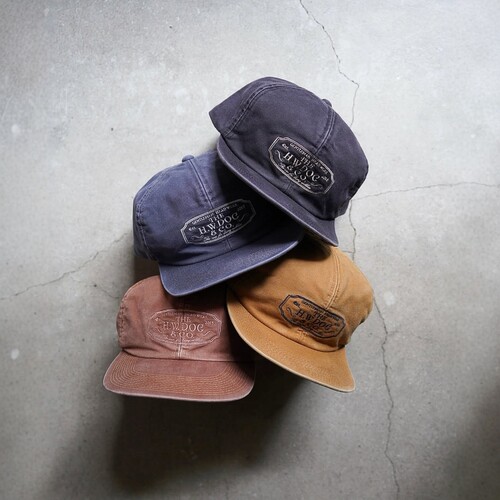 THEH.W.DOG&CO硫化染平檐卡车帽