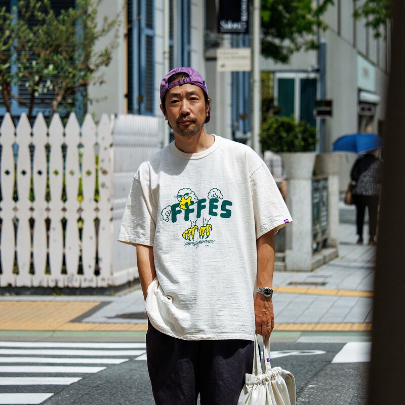 TNF北面紫标艺术家印花短袖T恤