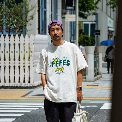 TNF北面紫标艺术家印花短袖T恤