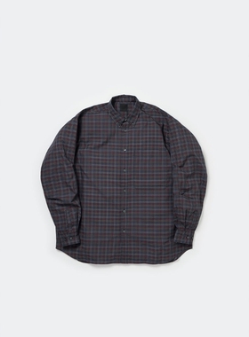 DAIWA PIER39 TECH BUTTON DOWN SHIRT L/S 25AW格纹牛津长袖衬衫