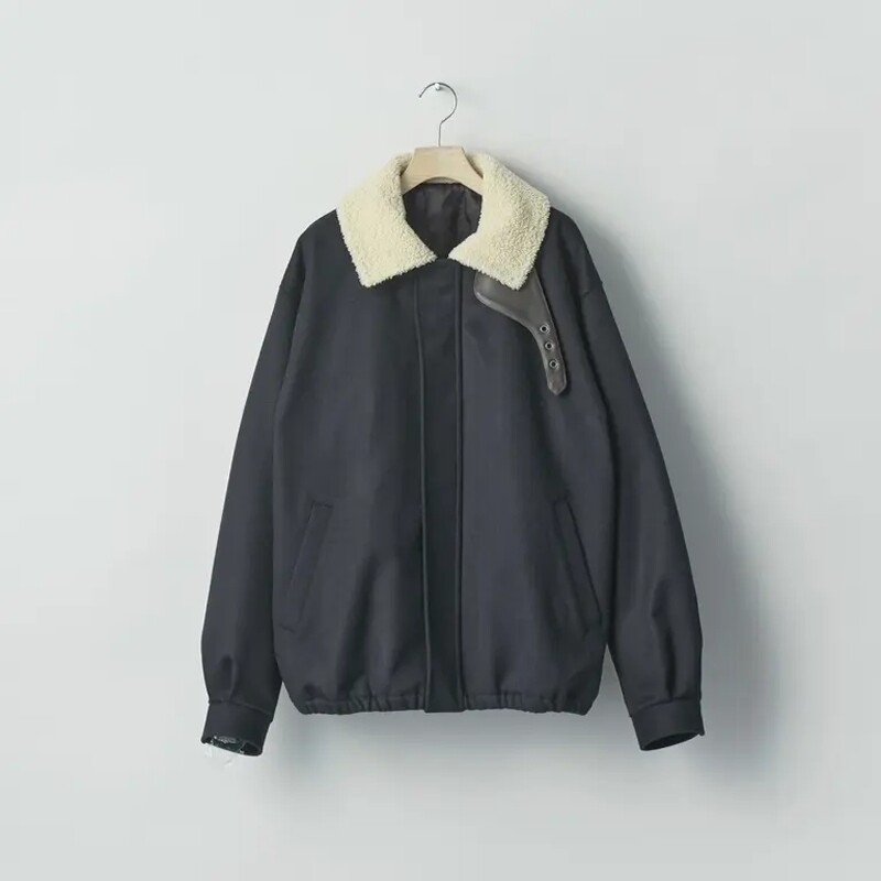 ssstein羊羔绒领羊毛棉服夹克
