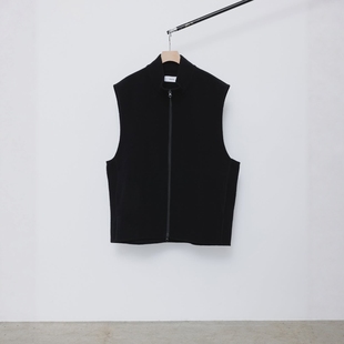 Wool Napping 25AW Super 羊毛立领马甲 Vest 130S marka Zip