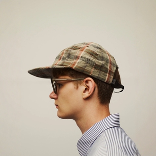 SEDAN ALL PURPOSE Logo Madras Plaid Cap 25SS 格纹刺绣棒球帽