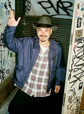 WACKO MARIA LEE NYLON 91-B JACKET 24AW联名豹纹摇粒绒内里夹克