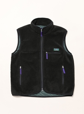 L.L.bean Topsham Boa Fleece Vest 25AW 复古摇粒绒机能立领马甲