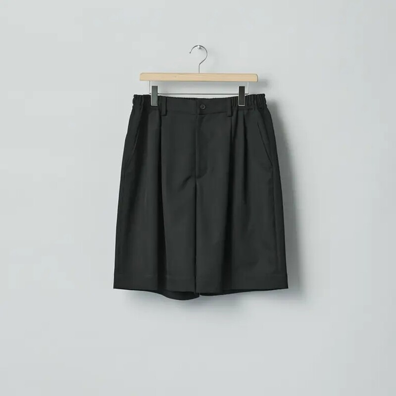 ssstein Wool Wide Easy Short Trousers 26SS 羊毛休闲双褶短裤