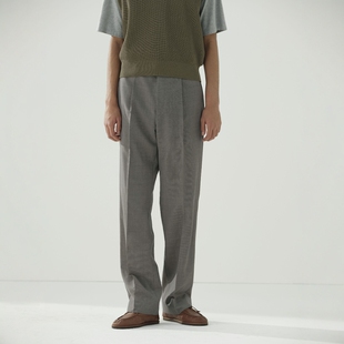 AURALEE WOOL MOHAIR ONE-TUCK SLACKS 25SS 海马毛混纺单褶西裤