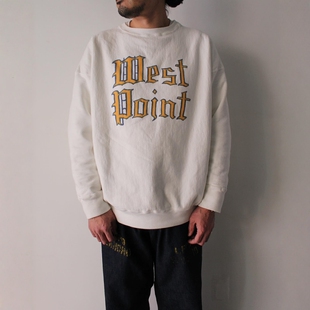 BOWWOW WEST POINT LOGO SWEATSHIRT 25SS军事风校园印花圆领卫衣