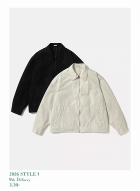 APRESSE Gabardine jacket 26SS 丝绵混纺华达尼教练翻领夹克