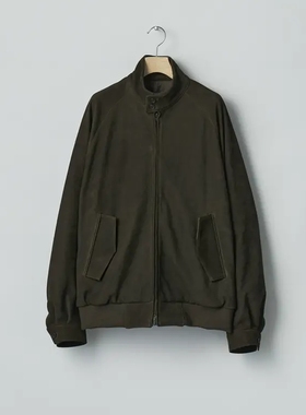 ssstein Cow Nubuck Swing Top Jacket 26SS复古牛巴革哈灵顿夹克