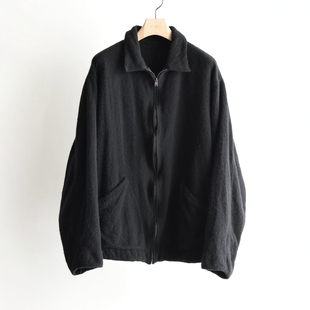 SHORTJACKET25AW缩绒羊毛短款 COMOLI ZIP WOOL 拉链夹克 SHRINKED