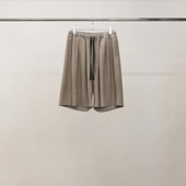 WRINKLED 人造丝混纺短裤 STRIPE SHORT ANCELLM 26SS TUCK PANTS