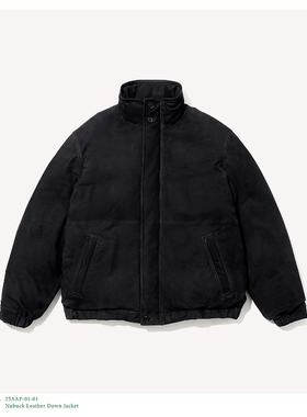 A.PRESSE Nubuck Leather Down Jacket 25AW 牛巴革磨砂皮羽绒服