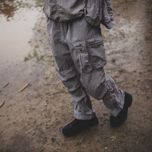 dip × BEAMS PLUS Military Pants 25SS 金属尼龙口袋工装长裤