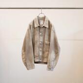 CORDED VELVETEEN JACKET ANCELLM 24AW 复古做旧染色灯芯绒夹克