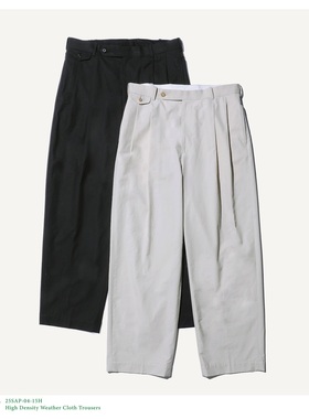 A.PRESSE Density Weather Cloth Trousers 25SS 棉丝混纺休闲裤