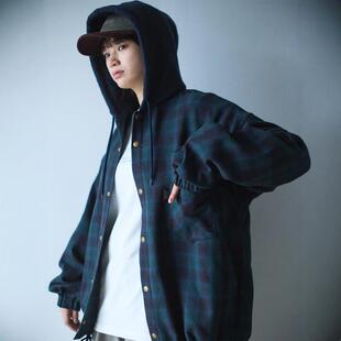 SEDAN ALL PURPOSE FLANNNEL HOODIE 24AW 法兰绒格纹连帽衬衫