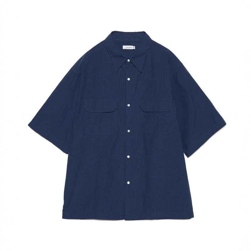 nanamica Regular Collar S/S Shirt 26SS 宽松休闲口袋短袖衬衫