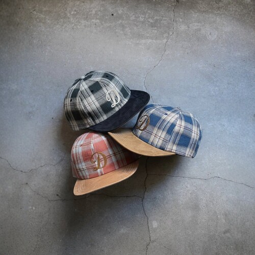 THEH.W.DOG&CO.刺绣格纹棒球帽