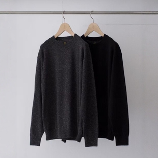 BATONER REVIVAL SILK CREW NECK 26SS 全真丝针织圆领长袖T恤