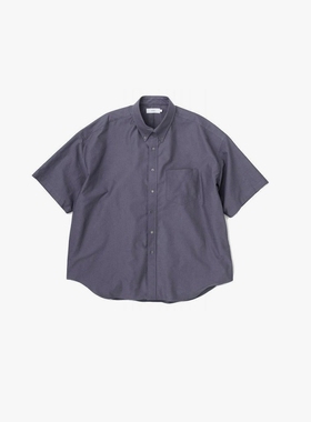 Graphpaper Oxford Oversized B.D Shirt 25SS牛津布宽松短袖衬衫